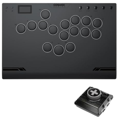 KBHwatqqB Hebelloser Arcade-Stick-Controller, kompatibel mit PC, PS4, PS5(M Ultra Gen 2 Black)