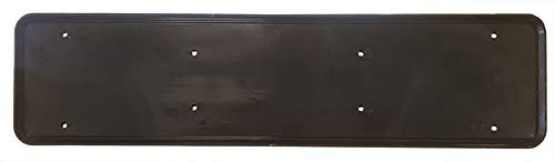 MP Essentials Front or Rear Durable ABS Plastic Car License Number Plate Holder Surround (Pack of 2, Black)
