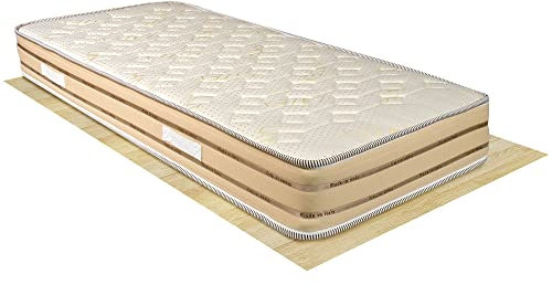 Materasso singolo a molle in acciaio temperato 80x190 CORFÙ altezza 23cm, con supporto perimetrale rinforzato, materasso rigido anche per pesi importanti