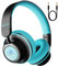 SuperEQ Cuffie Cancellazione Attiva del Rumore, S2 Cuffie Wireless Bluetooth On Ear con microfono di CVC 8.0, Hi-Fi e Bassi Potenti, Batteria Fino a 25 oree, per Cellullari/PC/TV (Verde Nero)