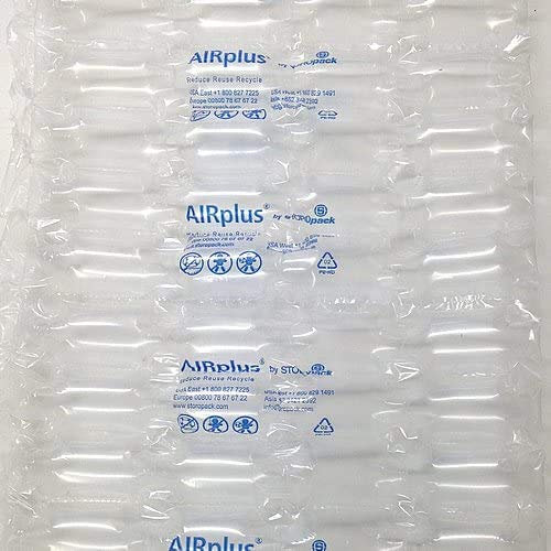 800 Stück Airplus® Cushion Luftkissen (400x150mm) vorgefertigt, Luftpolsterkissen Füllmaterial Polstermaterial für Versand Luftkissen Matten (ca.10m) - bbs-sales - Weiß