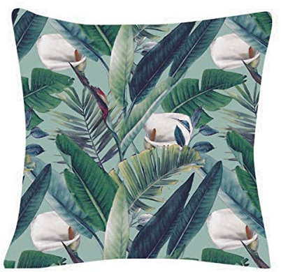 pad - Boca - Kissenhülle, Kissen, Zierkissen - mit tropischem Calla Print - 50 x 50 cm - ohne Füllung