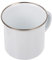 EXCEART Edelstahl Emaille Tasse Zum Sublimieren - WeißE Blanko Tasse FüR Kreative Designs Perfekt FüR Kaffee Tee Und Mehr 9.0X9.0X8.5Cm
