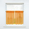 CORLIF Scheibengardine Modern Bistrogardine mit Tunnelzug Küche Gardinen Transparent Vorhänge Kurzgardine Voile Orange BxH 66x92cm 2er-Set