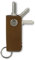GARZINI Key Organizer Leder, Schlüsselanhänger Auto mit Schlüsselring, Etui aus echtem Leder für 7 Schlüssel, Herren Geschenk in eleganter Verpackung, Camel Brown