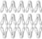 25pièces Pinces À Linge Plastique Clips Multi-usages Résistants Au Vent pour Séchage De Vêtements Et Serviettes Blanc