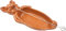 CERDO CERDITO ASADOR BARRO 31 X 13 CMS - CON PINCHO INOX - BARRO ESMALTADO CALIDAD