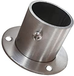 Flangia in acciaio inox flangia di ancoraggio a parete flangia supporto per tubo per interni ed esterni (32 mm)
