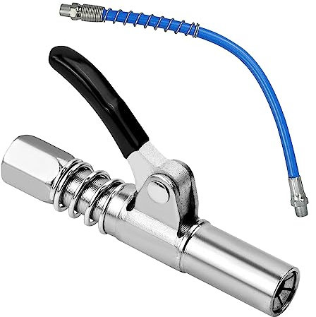 GERUI Coupler für Fettpresse, Fettpresse Mundstück, Fettpresse Kupplung, Schlauch Fettpresse Kupplung, für Kegel-Schmiernippel Fettpresse für alle Arten von Fettpressen