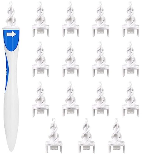Lonimia Ohrenschmalz Entferner, 16 Ersatzköpfe Cleaner Ear Cleaner, Ohrenreiniger Ohrenschmalz Entferner 360°, Erwachsene und Kinder