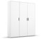 Rauch Möbel Voyager Schrank Kleiderschrank Drehtürenschrank, Alpinweiß, 3-türig, inklusive 1 Kleiderstange, 4 Einlegeböden BxHxT 140x194x53 cm