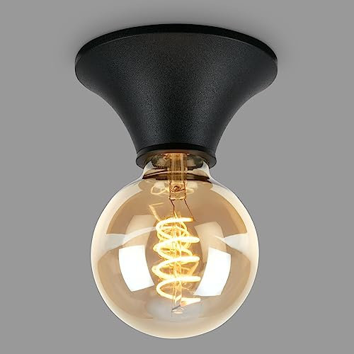 BRILONER - Applique murale intérieure, lampe de salle de bains, plafonnier, luminaire de plafond, applique étanche pour salle de bains, lampe de miroir, noire