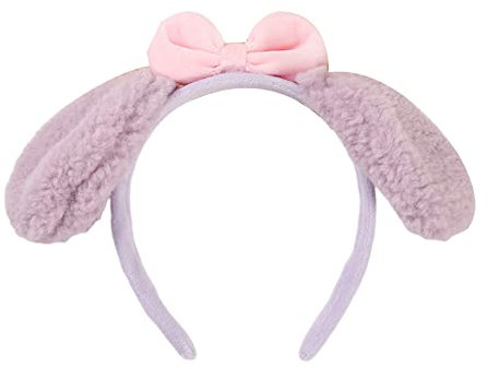 Y2k Haarreifen mit großen Ohren und Schleife, dekoratives Make-up-Stirnband für Ostern, Halloween, Cosplay, Haarschmuck, Haarreifen für Damen, Plüsch, Cartoon, Anime, Ohr, dekorativer Haarreifen,