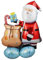 VIKY® Weihnachtsdeko Weihnachten Luftballons, XXL 3D Weihnachtsmann Folienballon Stehend, Weihnachten Deko Ballon, Merry Christmas Decorations, Weihnachtsballons Stehender für Weihnachten Party Deko