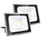 HOOLED 2 Stück LED Strahler Außen 50W 5000lm 6500K CRI80+ Flutlicht Spotlight für Garten und Terrasse – Starke, IP65 Wetterfeste Beleuchtung (50W-2PC)