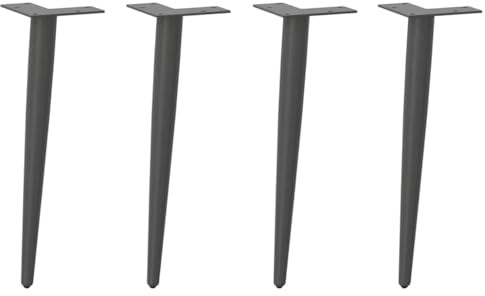 vidaXL Couchtischbeine Konische Form 4 STK. Anthrazit 42-43 cm Stahl