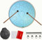 Truevaste Zungentrommel, 14 Zoll 15 Tone C-Dur Steel Tongue Drum mit Liederbuch, Schlägel, Fingersticks, Tragetasche für Kinder Erwachsene, Regentrommel für Meditation Yoga Klangheilung