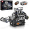 Mould King 10206 Supercar V8 Engine Building Blocks Toy Kits, Car Engine Building Engineering Sets for Adults Collections(737+ Pieces)