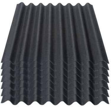 Onduline Easyline Dachplatte Wandplatte Bitumenwellplatten Wellplatte 7x0,76m² - schwarz
