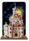 Vitrine en acrylique pour Lego 43263 modèle Château La Belle et la Bête, étanche à la poussière, transparent, collection de modèles (modèle non inclus) (base en bois 3 mm)