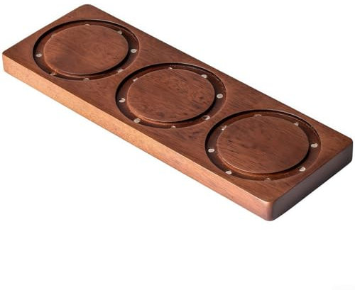 Eleganter Wandfilterkorb aus Holz für 58 mm Kaffee-Siebträger mit Magneten (3 Löcher)