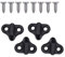 Qsvbeeqj Kayak Lashing Hook Double Hole J Shape Hook Nylons Bungee Hook Replacement With Flathead Screws For Kayak Canoes Boats