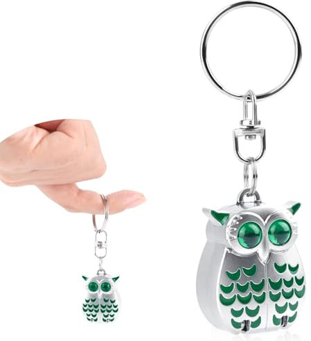 BOXOB Owl Keychain Nail Clipper, Mini Foldable Nail Clipper Portable Owl Keyring Stainless Steel Fingernail Cutter for Men Women Manicure Pedicure Tools