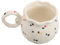 DONFAMDS Taza de Cerámica Floral de Taza de Café Vintage con Asa para Leche y Decoración Funcional para Hogar y Oficina