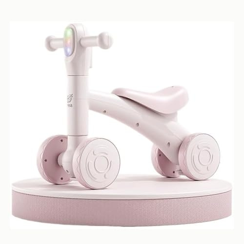 Twist Car Draisienne 2 en 1 avec roues silencieuses amovibles pour intérieur et extérieur (rose, pas de planche à bascule)