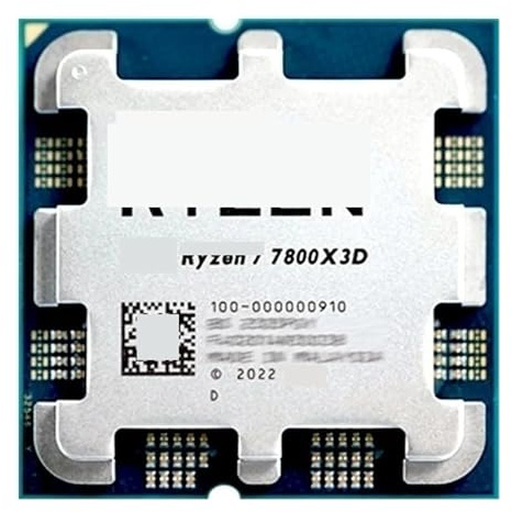 R-yzen 7 7800X3D CPU, R7 7800X3D 8C/16T 125W 7NM 5NM L3=96M 100-100000910 Socket AM5 ma senza ventola
