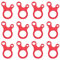 TRIWONDER Aluminiumlegierung Guyline Zeltleinenspanner Zeltzubehör Cord Adjuster Zelt Spanner Seil Teller Seilspanner für Zelt Wandern Camping (Rot (Schneckenform) - 12 Stück)