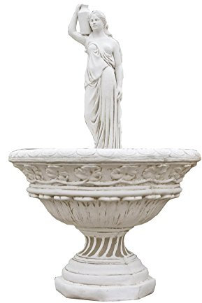 Steinbrunnen Springbrunnen Delphinen Brunnen Zierbrunnen Wasserspiel Gartenbrunnen Höhe: 160cm