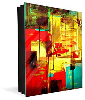 Concept Crystal Porte-clés décoratif avec tableau à surface magnétique K10 Peinture acrylique