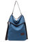 Travistar Damen Canvas Schultertasche Rucksack Groß Handtasche Vintage Damen umhängetasche Anti Diebstahl Tasche Damen Hobo Tasche für Alltag Büro Schule Ausflug Einkauf (Blau)