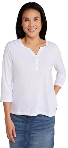 Mountain Warehouse Agra Womens T-Shirt - Lightweight Ladies Shirt, Quick Dry, Breathable Tee, Sweat Wicking Tee Shirt - for Spring Summer & Outdoors White 14