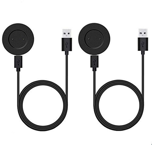 Austuo 2-Pack Replacement Charger Dock for Huawei GT/Honor Magic/Dream/GT 2 Watch, Portable USB Cable Charging Dock Cradle for Smartwatch (Black)