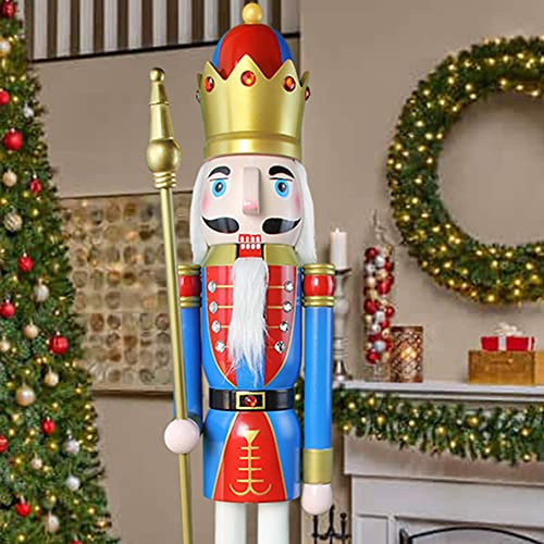 CDL 150 cm Riesen 5 Füße Dekoration Weihnachten Holz Nussknacker König K14