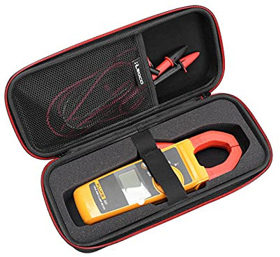 RLSOCO Custodia per KAIWEETS HT208D & Fluke 376 FC/375/374/902 & Peaktech 1670/1615 & UNI-T UT201 & VOLTCRAFT VC-750 E Pinza amperometrica e altre pinze amperometriche (Solo Custodia)