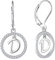 Starnny Buchstaben Ohrringe Silber 925 Damen Initiale Alphabet D 3A Cubic Zirkonia Ohrringe Weiß Geschenke für Damen