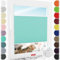 Schuette® Plissee ohne Bohren zum Kleben ● Premium Kollektion: Blue Ocean (Türkis) ● 120x200cm (Breite x Höhe) ● Suprafix Faltrollo Klebehalterung ● Bequeme Rollo Montage inkl. Video