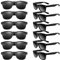 TUPARKA 12er-Pack Sonnenbrillen Bulk Beach Party Sonnenbrillen Gastgeschenke Goody Bag Fillers für Geburtstagsfeier Pool Hochzeitsfeier, Schwarz