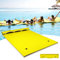 RELAX4LIFE Tapis Flottant Piscine en Mousse XPE 270x180cm pour Piscine Plage Lac, Hamac Flottant Piscine avec Oreiller Roulé pour Sports Nautiques, Bronzage d’Eté, Charge 300kg(Jaune XL)