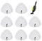 Sgizoku 8PCS Universal Triangular Steam Mop Pads Compatible with H2O Steam Cleaners:for H20 HD/X5 Microfiber Cloths Covers Replacement for Vax/Viledas/Russell Cleaning Mop Pad Washable Reusable