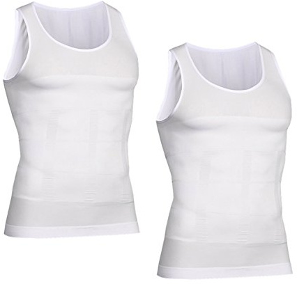 VENI MASEE Men es Body Shaper Schlankheits Weste, Männer elastische Formung Weste thermische Kompression Basisschicht schlank Kompression Muskel-Tank Shapewear