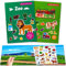 Wiederverwendbare Sticker Kinder 2 Pack Sticker Kinder Zoos und Farm der Tiere, Stickerbuch ab 2 Jahre, Sticker Set mit Kreative Spiel Szene und Aufkleber Illustrationen, Stickerheft für Junge Mädchen