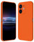 RankOne Custodia per iPhone 12 mini (5.4 Inches) Cover Morbida in Silicone TPU - Arancia