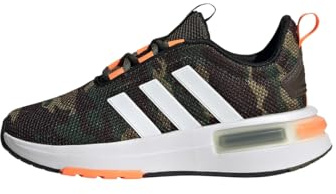 adidas Unisex Kinder Racer TR23 Shoes Kids, Shadow Olive / White / Orange, 40 EU
