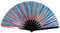 Holographic Rave Fan - Pride-Fan and Festival Fan - Large Folding Fan for Festivals, Halloween, Burlesque, Drag Queen, Rainbow & Prides Hand Held Fan for Women & Rave Accessories - Clack Fan Hand Fan