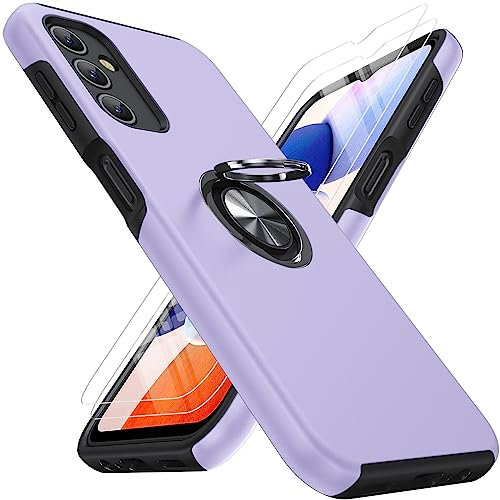 AOUIA für Samsung Galaxy A14 Hülle mit 2 Stück Schutzfolie, 360 ° Drehbare Ständer, Sturzschutz, Stoßfestes Hülle für Samsung Galaxy A14 5G/4G,