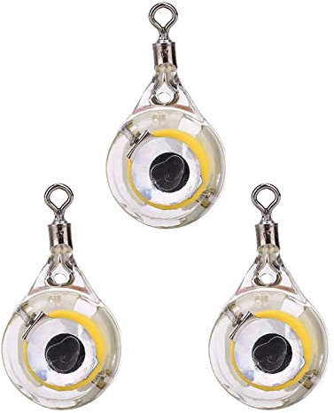 Luces Submarinas Gota profunda de peces bajo el agua DIRIGIÓ Lámpara de flash de luz de señoría Luminoso bajo el agua Luminosa Cebo pesca de calcetines cuchara de paja tacle de pesca gran luz, 3 pieza